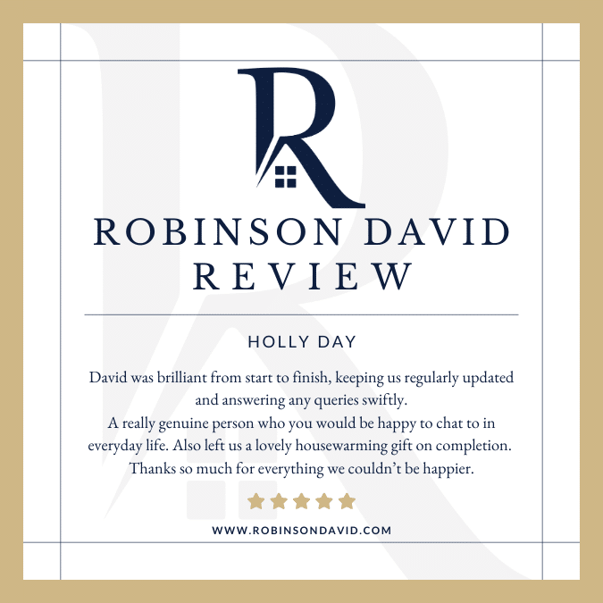 Robinson David Estate Agents in Gloucestershire Previous Client Review
